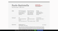 Desktop Screenshot of paolobattistella.it
